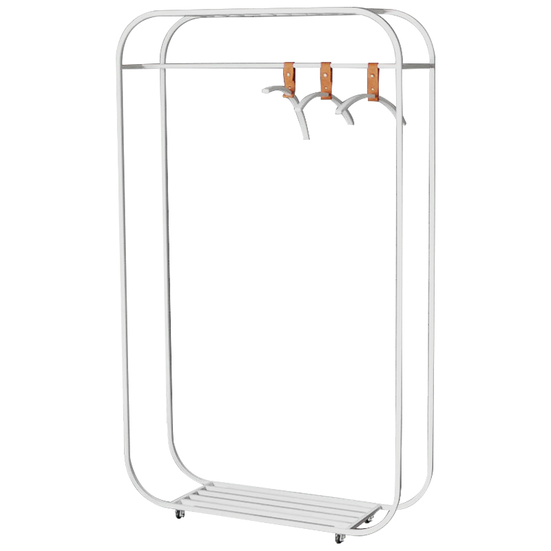 Рейл Ksawery Industrial Metal Rust Clothes Rail Белый в Орле | Loft Concept 