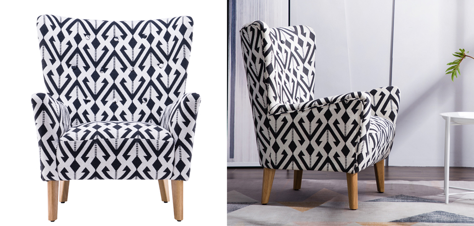 Кресло Black and White Triangle Chair Кресло Black and White Triangle Chair - Loft-Concept в Орле
