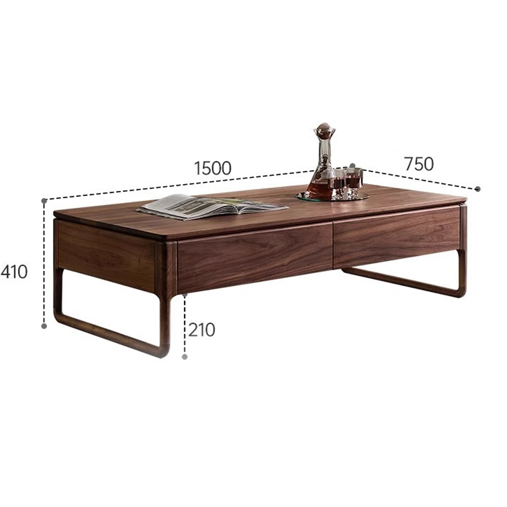 Кофейный стол из массива дерева с 4-мя ящиками Walnut Wood Table Кофейный стол из массива дерева с 4-мя ящиками Walnut Wood Table в Орле