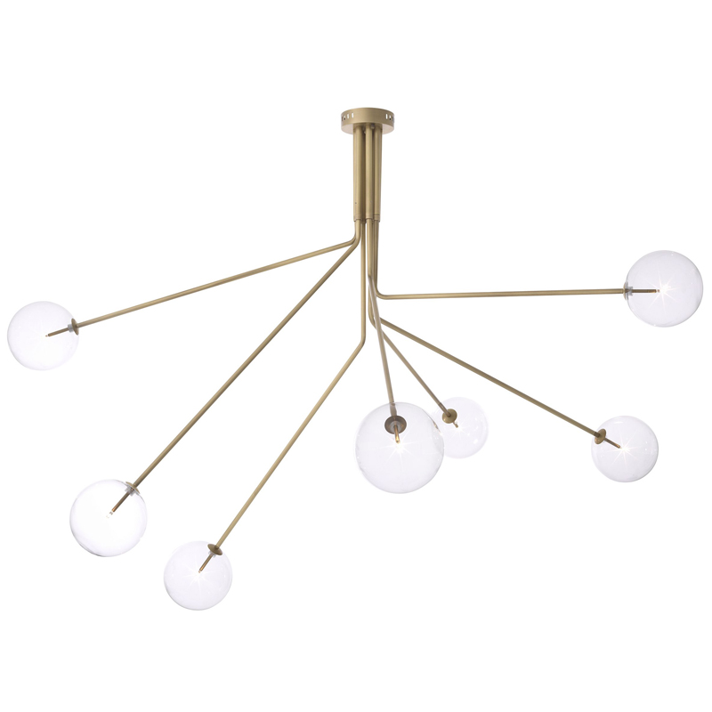 Люстра Eichholtz Chandelier Topaz Brass Латунь Прозрачный Люстра Eichholtz Chandelier Topaz Brass Латунь Прозрачный в Орле | Loft Concept