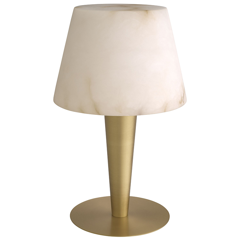 Настольная лампа Eichholtz Table Lamp Scarlette Бежевый Белый Мрамор Bianco Латунь Настольная лампа Eichholtz Table Lamp Scarlette Бежевый Белый Мрамор Bianco Латунь в Орле | Loft Concept