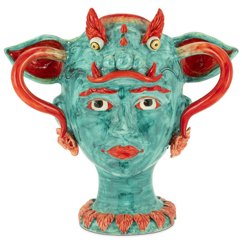 Ваза Vase Selva Dragon Бирюзовый Красный Ваза Vase Selva Dragon Бирюзовый Красный в Орле | Loft Concept