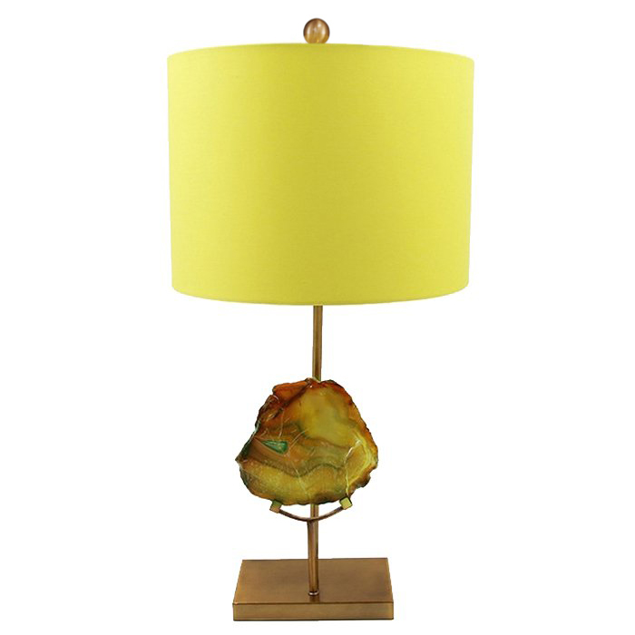 Настольная Лампа Agate Table Lamp Yellow Золотой Желтый Настольная Лампа Agate Table Lamp Yellow Золотой Желтый в Орле | Loft Concept