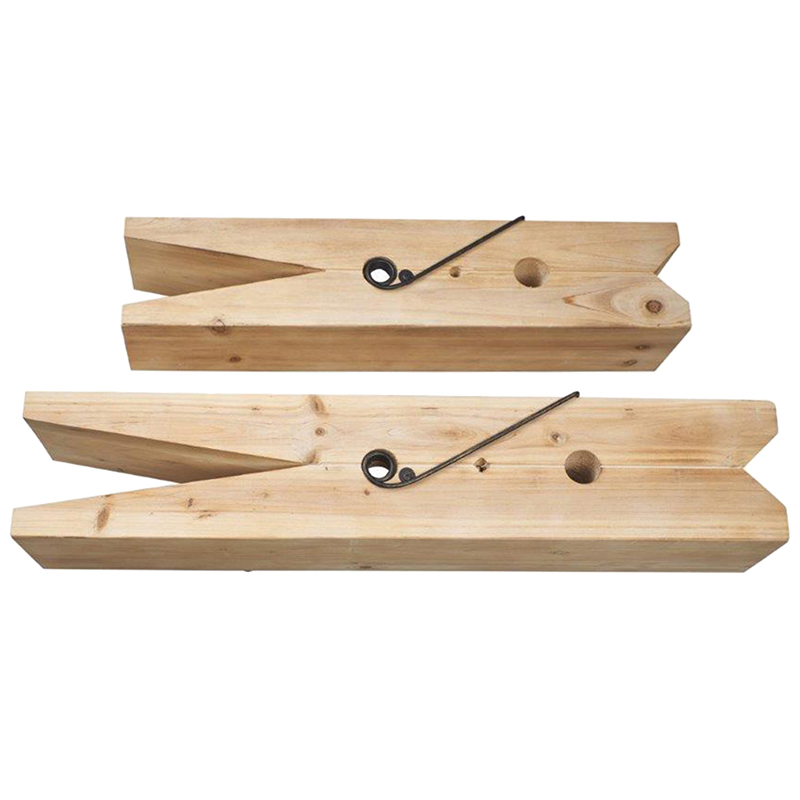 Комплект из 2-х полок в виде прищепок Clothespins Shelves Древесина в Орле | Loft Concept 