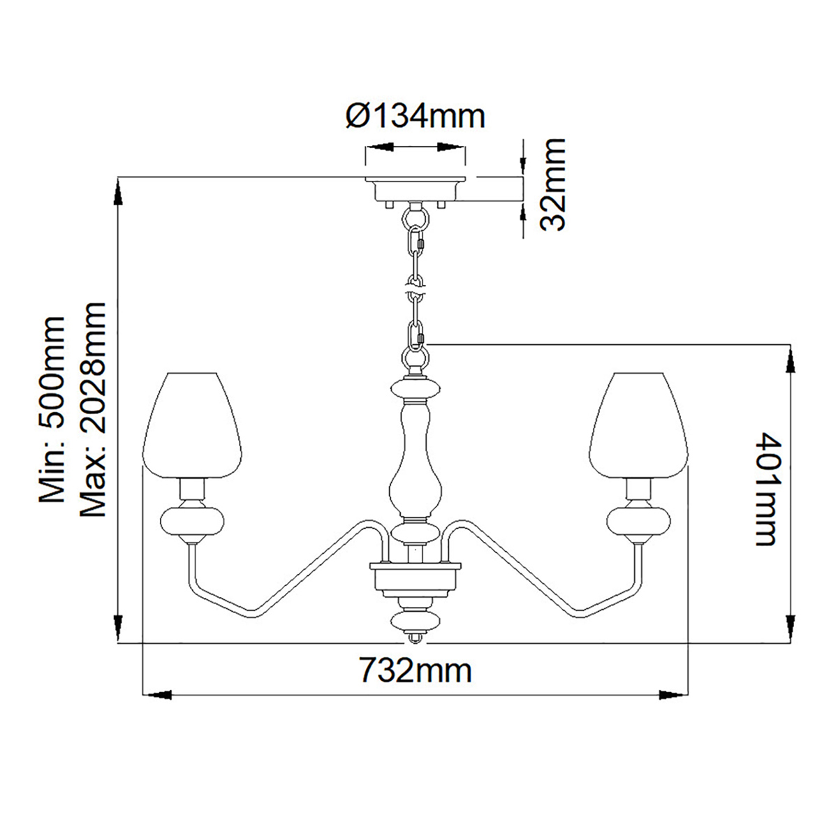  Люстра с 5-ю стеклянными плафонами в форме бокалов и угловыми кронштейнами Elstead Lighting в Орле