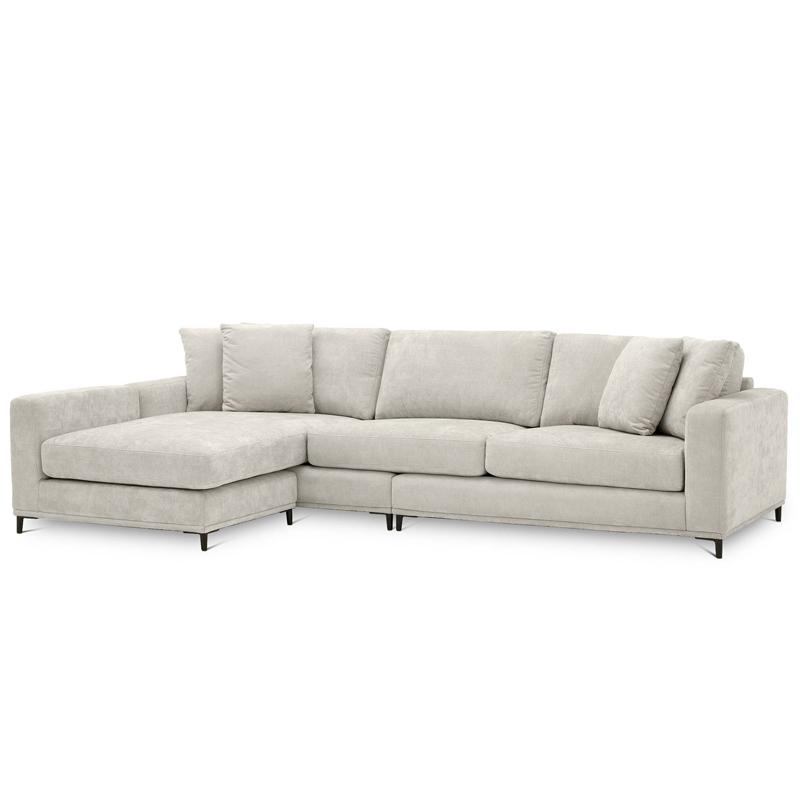 Диван Eichholtz Sofa Feraud Lounge sand Песочный Черный Диван Eichholtz Sofa Feraud Lounge sand Песочный Черный в Орле | Loft Concept