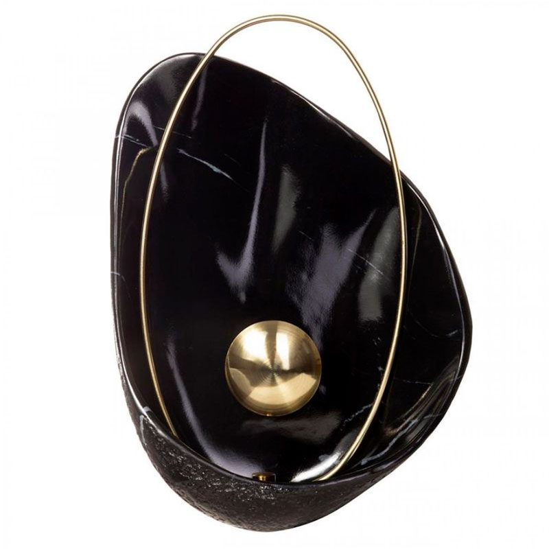 Бра Черная Жемчужина Ginger & Jagger Pearl WALL LAMP Черный Глянцевое золото Бра Черная Жемчужина Ginger & Jagger Pearl WALL LAMP Черный Глянцевое золото в Орле | Loft Concept