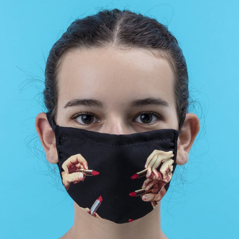 Маска для лица Seletti Facemask Lipstick Black S-M Черный Маска для лица Seletti Facemask Lipstick Black S-M Черный в Орле | Loft Concept