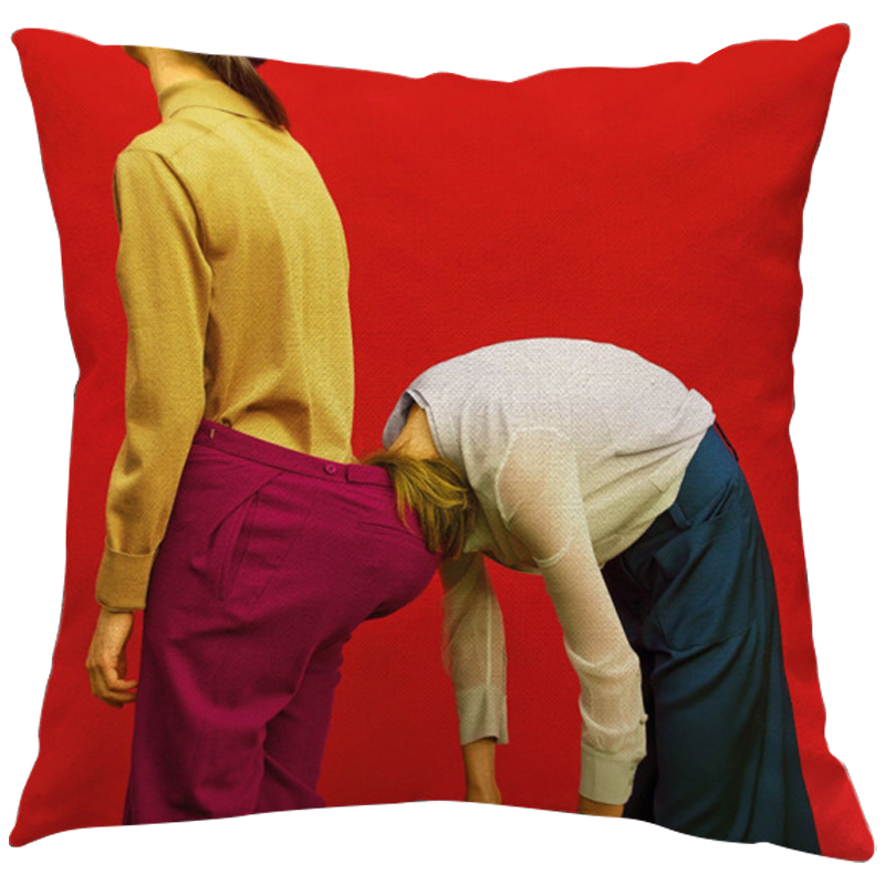 Декоративная подушка Seletti Cushion Two Girls Красный Желтый Бургундский красный Мульти Декоративная подушка Seletti Cushion Two Girls Красный Желтый Бургундский красный Мульти в Орле | Loft Concept