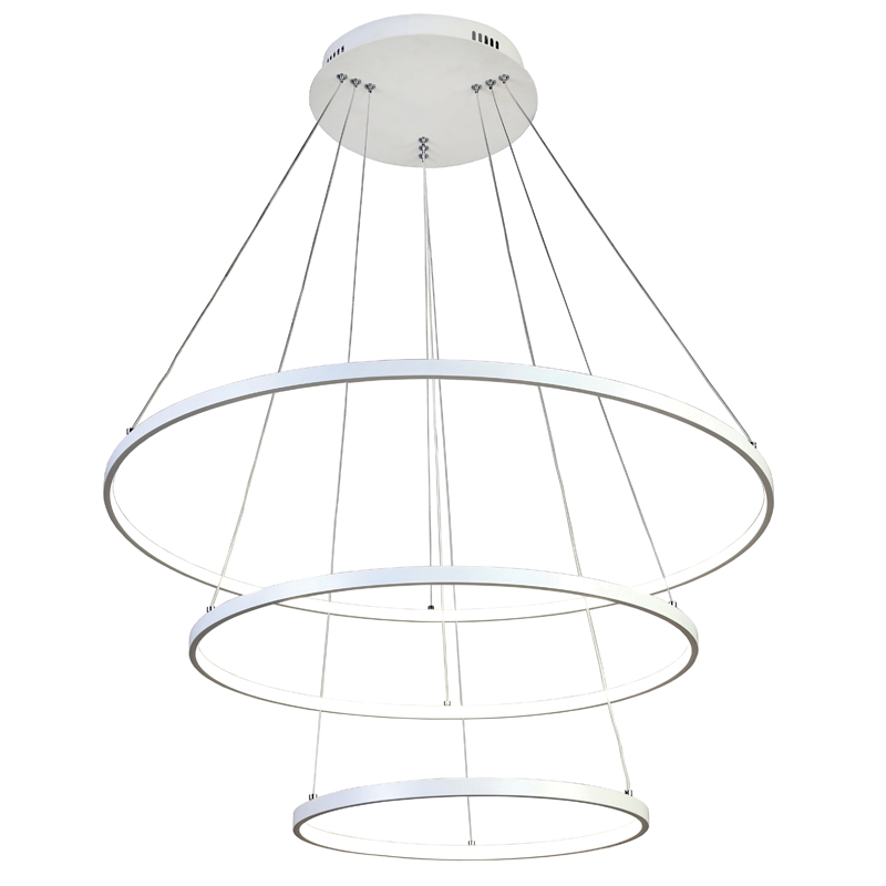 Люстра Ring Horizontal Trio white 80+60+40 Белый Люстра Ring Horizontal Trio white 80+60+40 Белый в Орле | Loft Concept