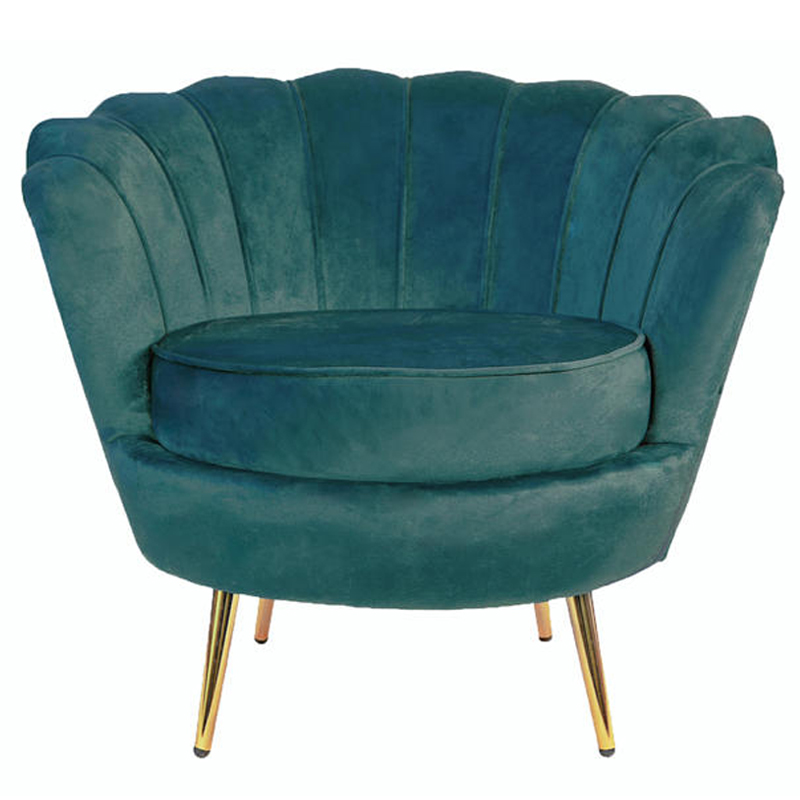 Кресло Бирюзовый велюр Trapezium Turquoise velvet Бирюзовый в Орле | Loft Concept 