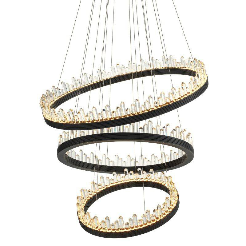 Люстра Eichholtz Chandelier Randall Темная бронза Прозрачный (Transparent) Люстра Eichholtz Chandelier Randall Темная бронза Прозрачный (Transparent) в Орле | Loft Concept