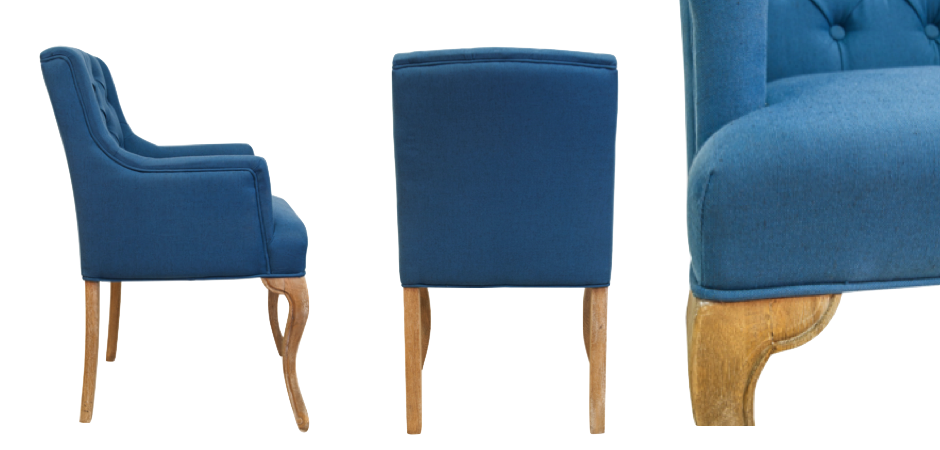 Стул French chairs Provence Amelia Blue ArmChair Стул French chairs Provence Amelia Blue ArmChair - Loft-Concept в Орле