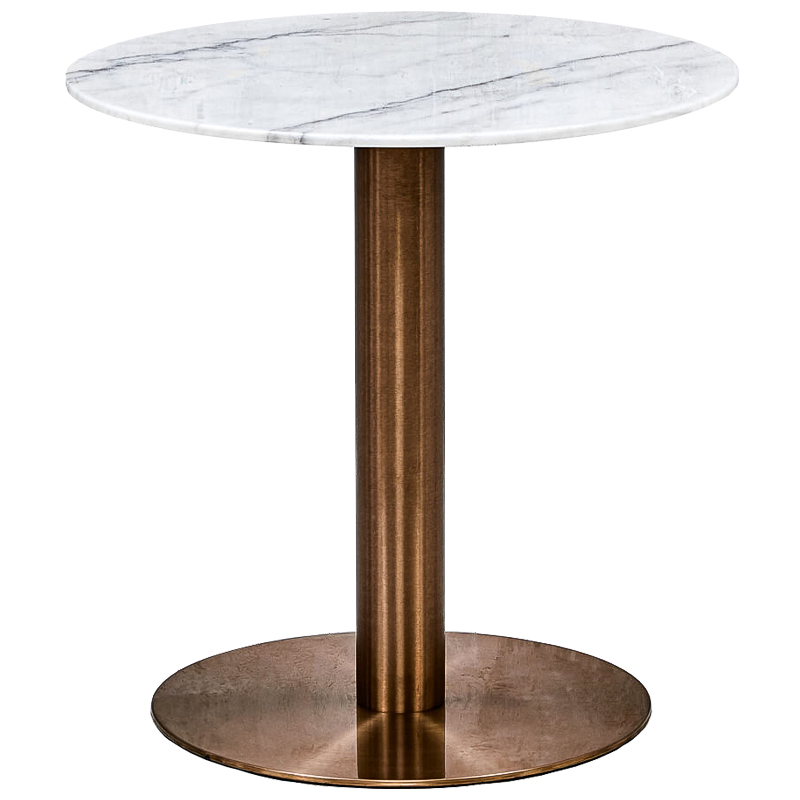 Обеденный стол Modesto Dinner Table Copper Белый Медь Обеденный стол Modesto Dinner Table Copper Белый Медь в Орле | Loft Concept