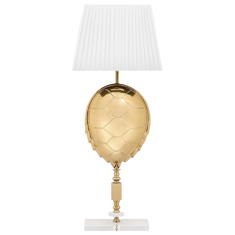 Настольная Лампа Table Lamp Turtle Белый Глянцевое золото Настольная Лампа Table Lamp Turtle Белый Глянцевое золото в Орле | Loft Concept