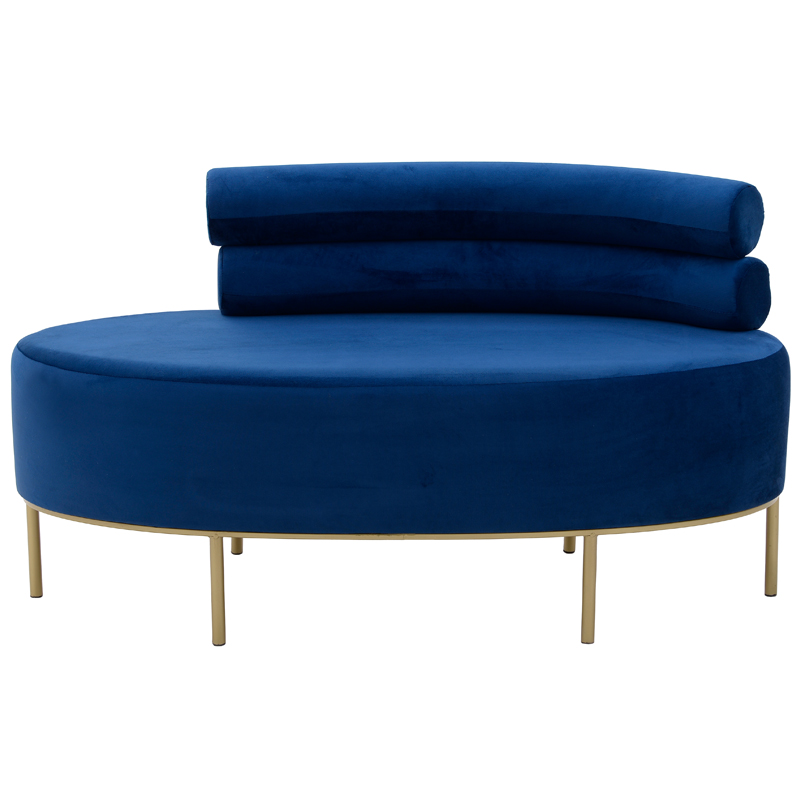 Кушетка Fening Lounge Sapphire Blue Сапфирово-синий Золотой Кушетка Fening Lounge Sapphire Blue Сапфирово-синий Золотой в Орле | Loft Concept