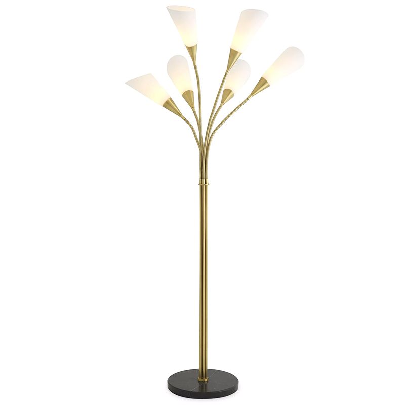 Торшер Eichholtz Floor Lamp Gagnon Черный Мрамор Nero Латунь Белый Торшер Eichholtz Floor Lamp Gagnon Черный Мрамор Nero Латунь Белый в Орле | Loft Concept