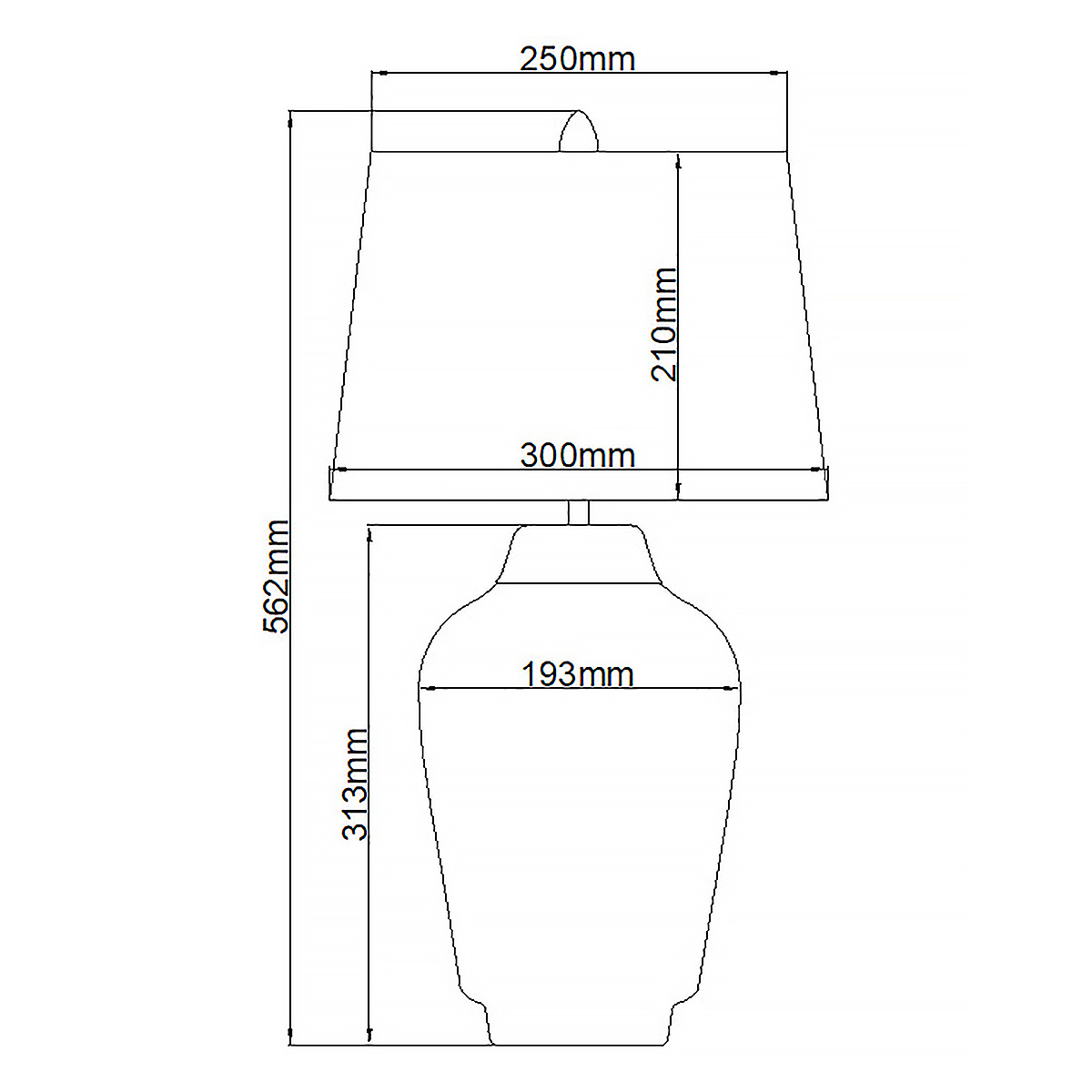 Настольная лампа с белым конусным абажуром и ребристым керамическим основанием Quintiesse в Орле