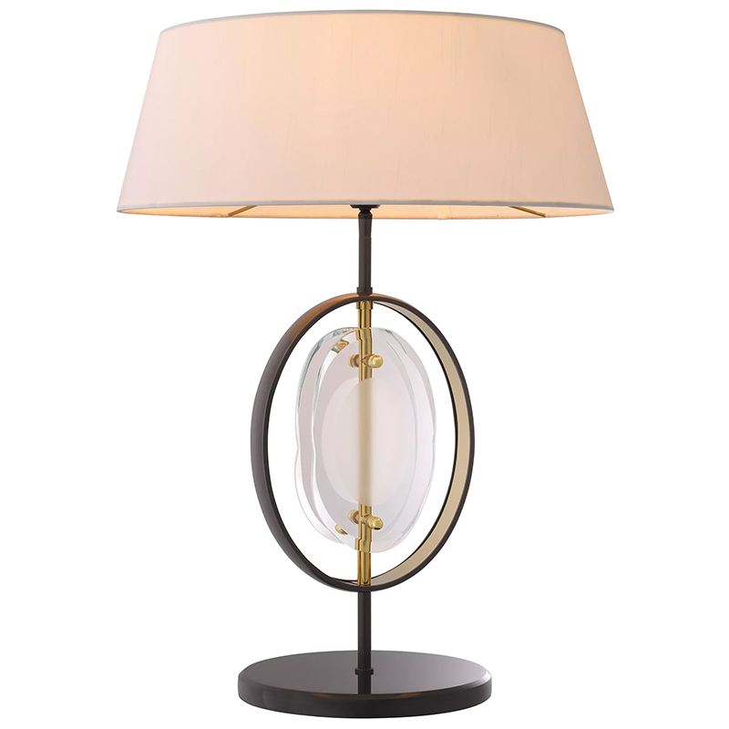 Настольная лампа Eichholtz Table Lamp Vincente Черный Золотой Кремовый Прозрачное Стекло Настольная лампа Eichholtz Table Lamp Vincente Черный Золотой Кремовый Прозрачное Стекло в Орле | Loft Concept