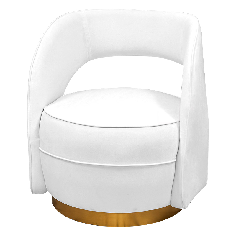 Кресло Arlo Armchair Белый Золотой Кресло Arlo Armchair Белый Золотой в Орле | Loft Concept