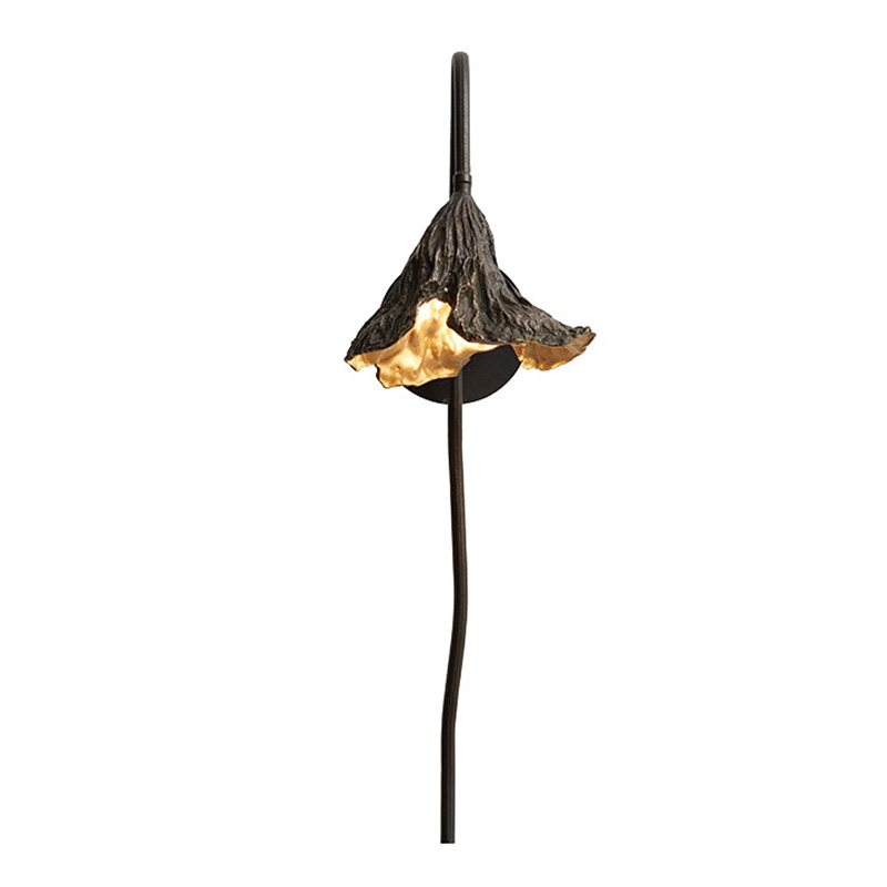 Настенный светильник Увядший Лотос Withering Lotus Lamp I Золотой Темная бронза Настенный светильник Увядший Лотос Withering Lotus Lamp I Золотой Темная бронза в Орле | Loft Concept
