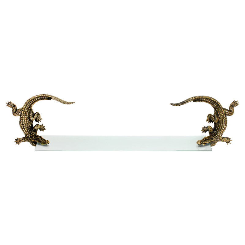 Полка для ванной Bronze Crocodiles Бронза Полка для ванной Bronze Crocodiles Бронза в Орле | Loft Concept