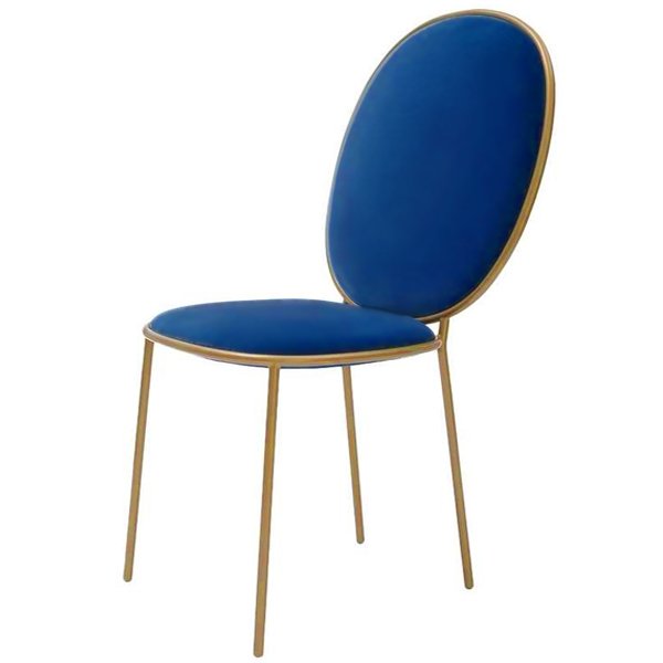 Стул STAY Dining Chair Золотой Синий в Орле | Loft Concept 