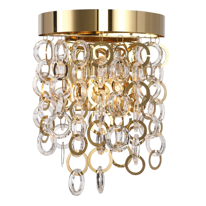 Бра Maryse Sconce Глянцевое золото Прозрачный Бра Maryse Sconce Глянцевое золото Прозрачный в Орле | Loft Concept