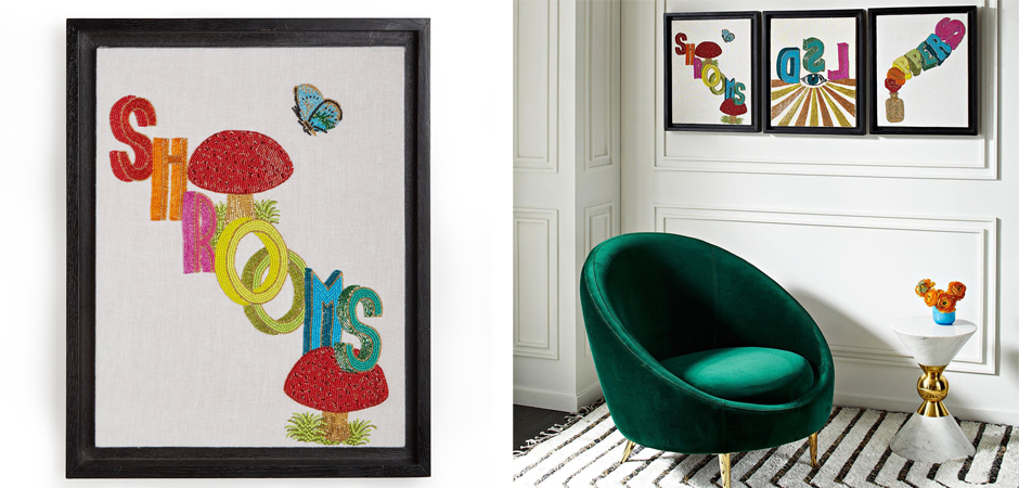 Панно Jonathan Adler Shrooms Beaded Wall Art Панно Jonathan Adler Shrooms Beaded Wall Art - Loft-Concept в Орле