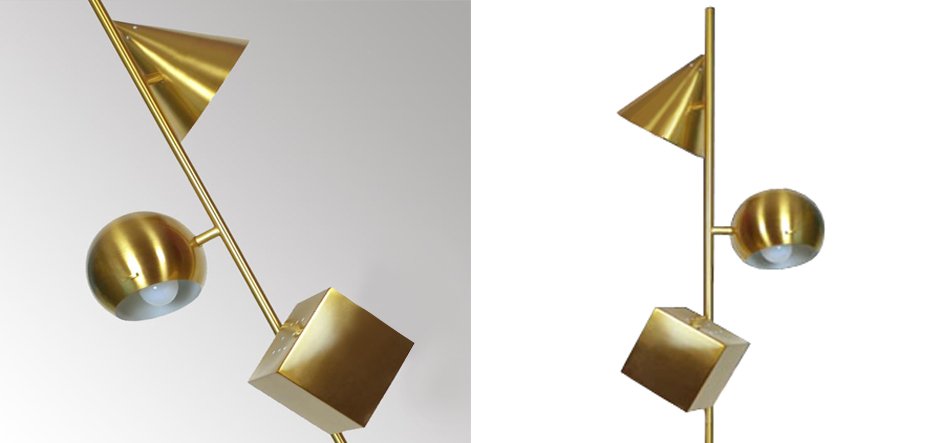 Торшер 3D geometry Gold Торшер 3D geometry Gold - Loft-Concept в Орле
