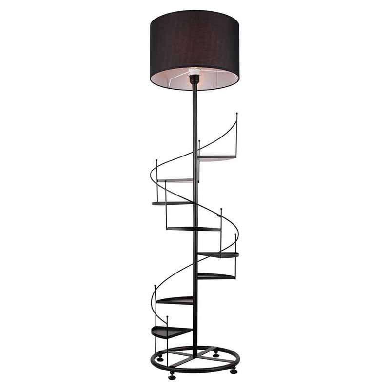 Торшер Spiral Staircase Floor Lamp Black Черный Торшер Spiral Staircase Floor Lamp Black Черный в Орле | Loft Concept