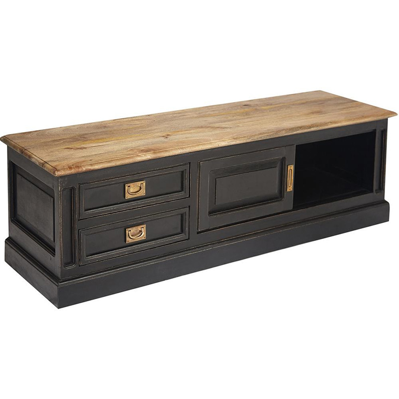 TV-тумба Provence Sylvie TV-stand Черный Древесина TV-тумба Provence Sylvie TV-stand Черный Древесина в Орле | Loft Concept