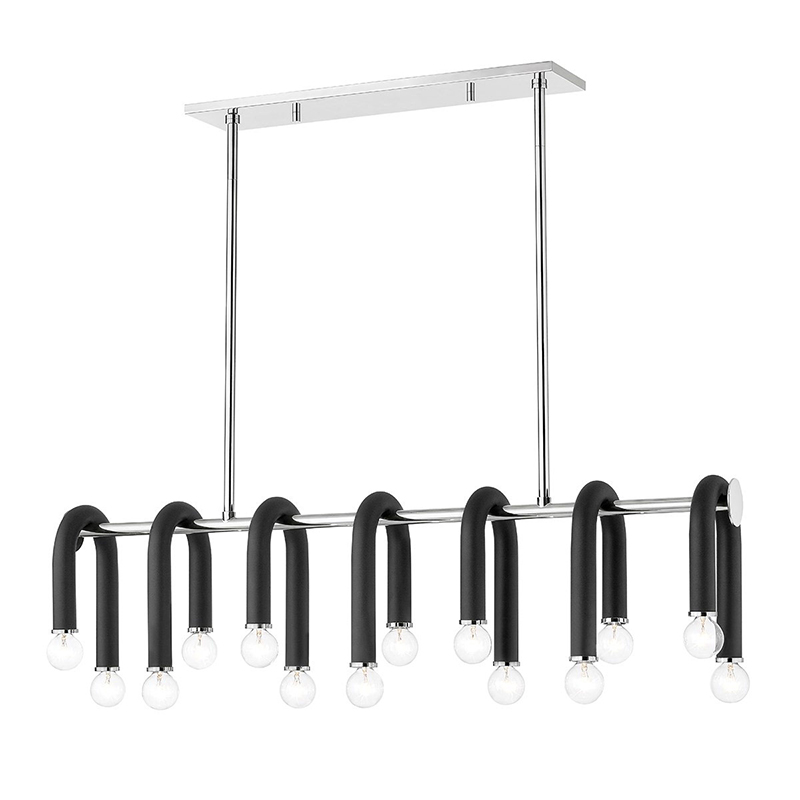 Люстра Paulson floppy chandelier chrome Черный Хром Люстра Paulson floppy chandelier chrome Черный Хром в Орле | Loft Concept