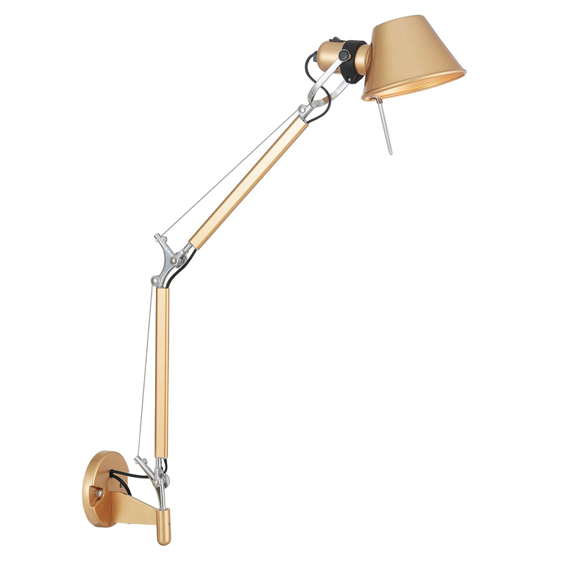 Бра с регулировкой наклона Artemide Золотой Хром Бра с регулировкой наклона Artemide Золотой Хром в Орле | Loft Concept