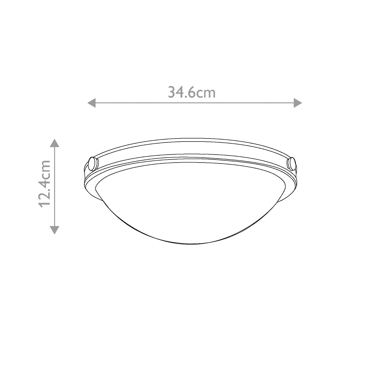 Потолочный светильник цвета латунь с полусферическим матовым белым плафоном Hinkley в Орле