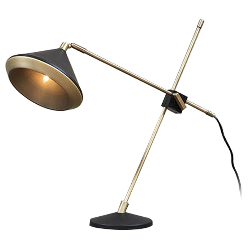 Настольная лампа Bert Frank Table Lamp Черный Золотой Настольная лампа Bert Frank Table Lamp Черный Золотой в Орле | Loft Concept