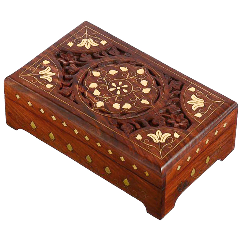 Шкатулка Pallvi Indian Inlay Box Коричневый Шкатулка Pallvi Indian Inlay Box Коричневый в Орле | Loft Concept