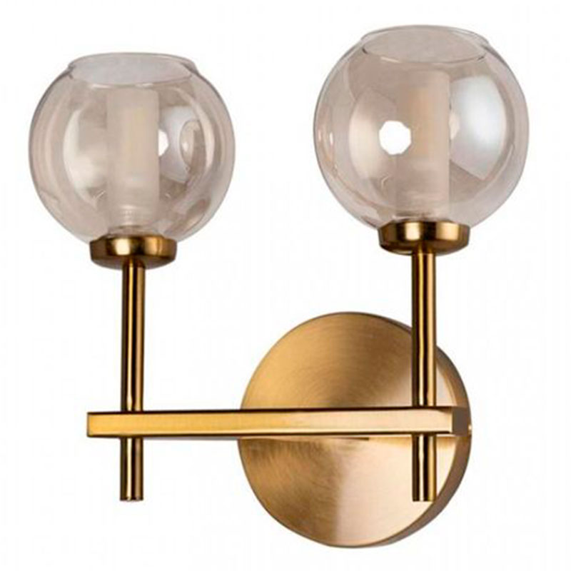 Бра RH Boule de Cristal Double Wall Lamp amber Gold Золотой Амбре янтарь Бра RH Boule de Cristal Double Wall Lamp amber Gold Золотой Амбре янтарь в Орле | Loft Concept
