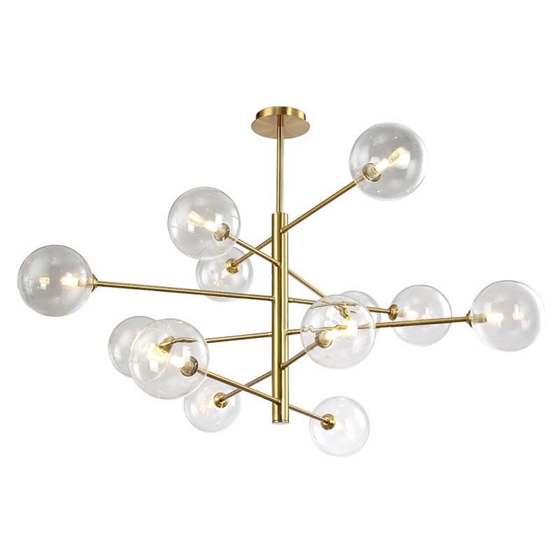 Люстра Gallotti & Radice Chandelier Gold 12 Глянцевое золото в Орле | Loft Concept 