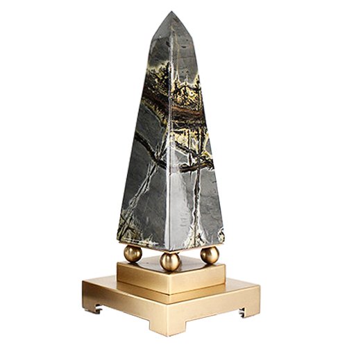 Статуэтка Stone Obelisk Серый Латунь Статуэтка Stone Obelisk Серый Латунь в Орле | Loft Concept