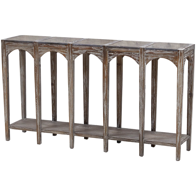 Деревянная консоль с каменной столешницей Beata Wood Console Коричневый Деревянная консоль с каменной столешницей Beata Wood Console Коричневый в Орле | Loft Concept