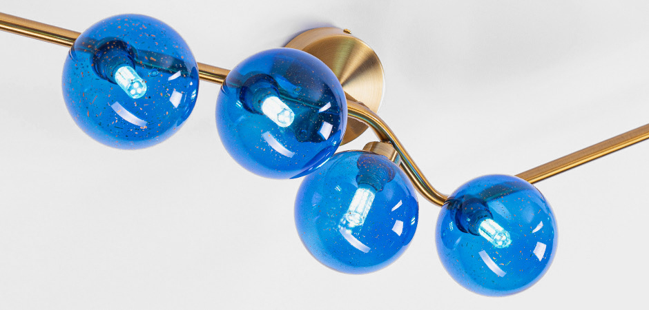 Бра Cherry FLUSH MOUNT Wall Lamp blue Бра Cherry FLUSH MOUNT Wall Lamp blue - Loft-Concept в Орле
