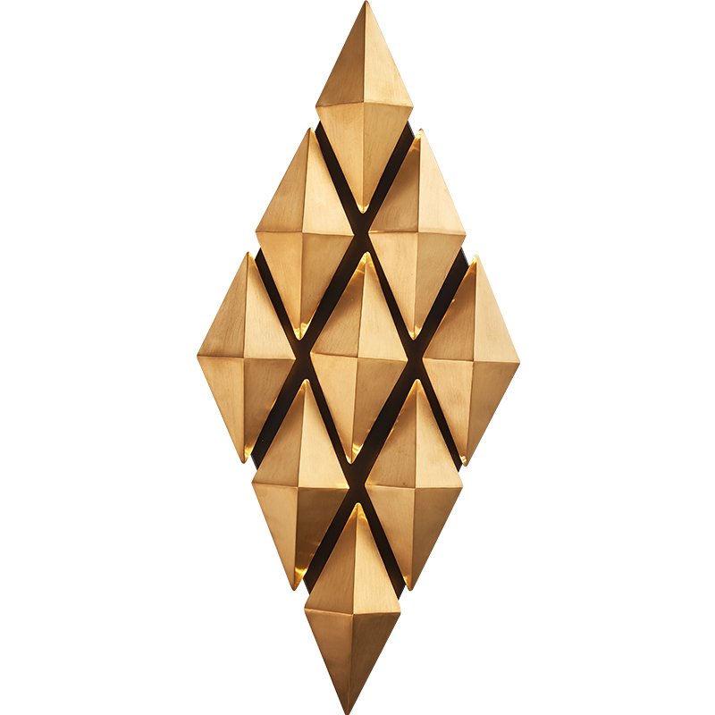 Бра Honeycomb Gold lozenges Wall Lamp Золотой Бра Honeycomb Gold lozenges Wall Lamp Золотой в Орле | Loft Concept