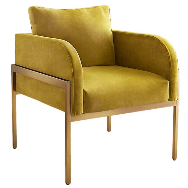 Кресло Velvet Ardmore Chair Золотой Голубой Кресло Velvet Ardmore Chair Золотой Голубой в Орле | Loft Concept