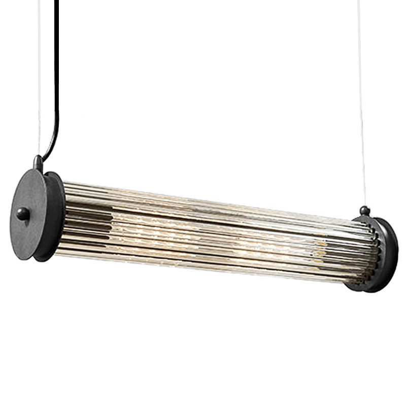 Подвесной светильник Glass TUBE Pendant Black Черный Прозрачный Подвесной светильник Glass TUBE Pendant Black Черный Прозрачный в Орле | Loft Concept