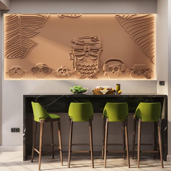 Барельеф OWLS Барельеф OWLS в Орле | Loft Concept