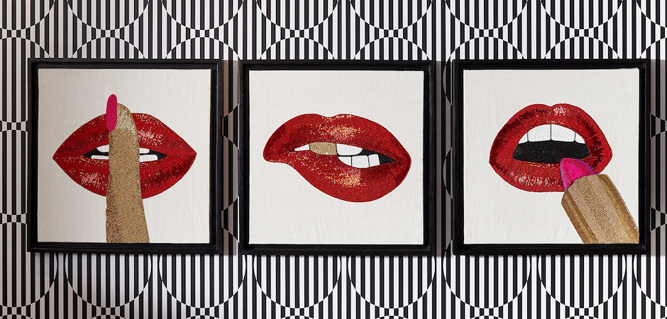 Панно LIPSTICK BEADED WALL ART Панно LIPSTICK BEADED WALL ART - Loft-Concept в Орле