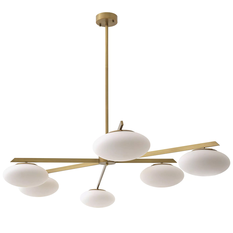 Люстра Eichholtz Chandelier Evergreen L Латунь Белый Люстра Eichholtz Chandelier Evergreen L Латунь Белый в Орле | Loft Concept
