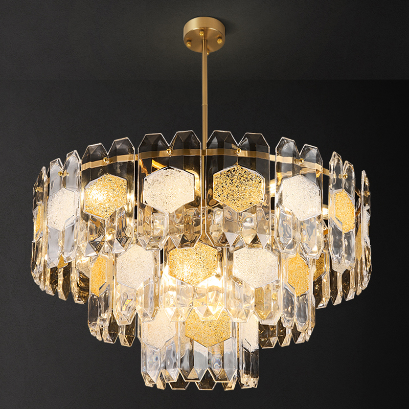 Люстра Oswalda Round Chandelier Золотой в Орле | Loft Concept 
