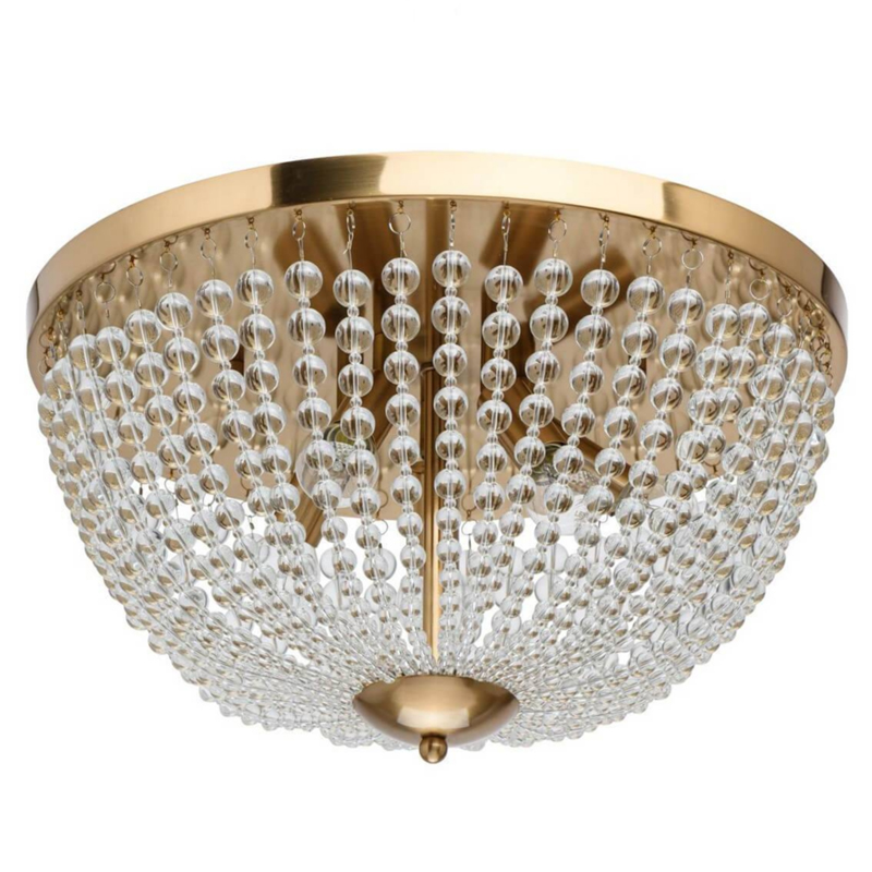 Потолочный светильник Virginia Clear Beads ceiling Gold S Золотой Прозрачное Стекло Потолочный светильник Virginia Clear Beads ceiling Gold S Золотой Прозрачное Стекло в Орле | Loft Concept